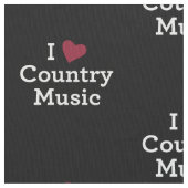 I Liebe-Countrymusik Stoff (Nahaufnahme)