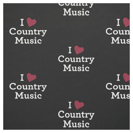 I Liebe-Countrymusik Stoff (Muster)