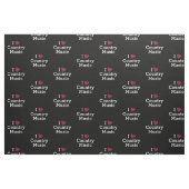 I Liebe-Countrymusik Stoff (Fat Quarter (45,7 x 55,9 cm))