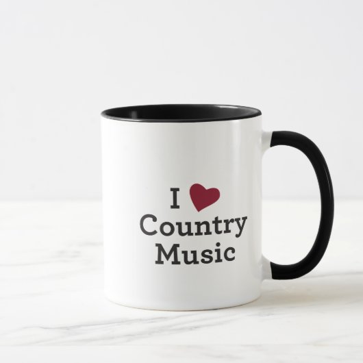 I Liebe-Countrymusik Tasse (Rechts)