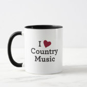 I Liebe-Countrymusik Tasse (Links)