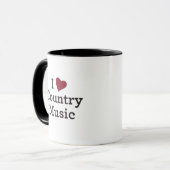 I Liebe-Countrymusik Tasse (Vorderseite Links)