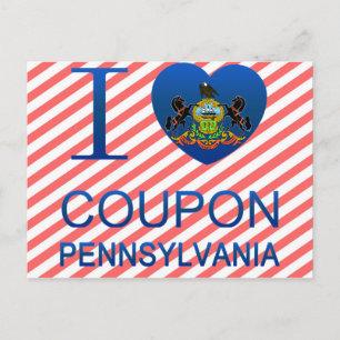I Liebe Coupon, PA Postkarte