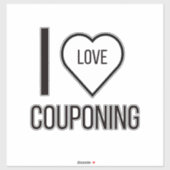I LIEBE COUPONING AUFKLEBER (Blatt)