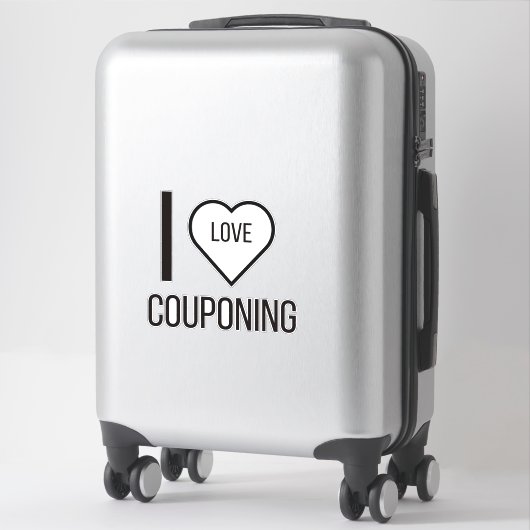 I LIEBE COUPONING AUFKLEBER (Koffer)