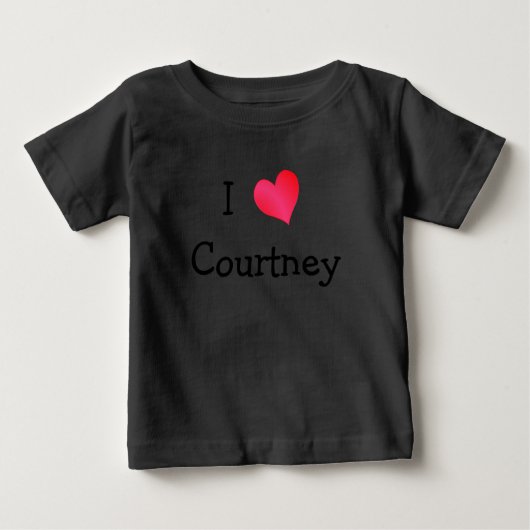 I Liebe Courtney Baby T-shirt (Vorderseite)