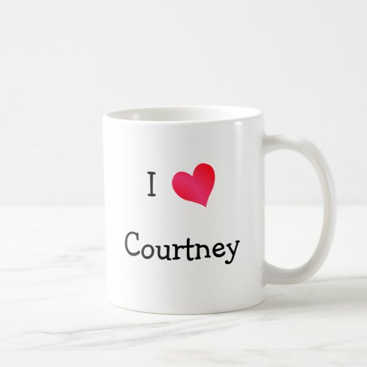 I Liebe Courtney Kaffeetasse (Rechts)