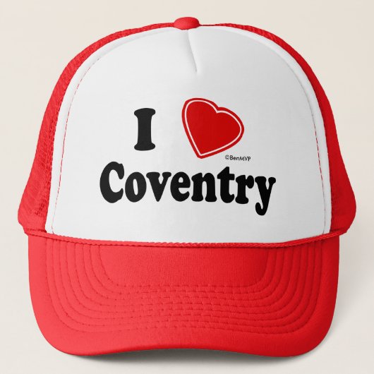 I Liebe Coventry Truckerkappe (Vorderseite)