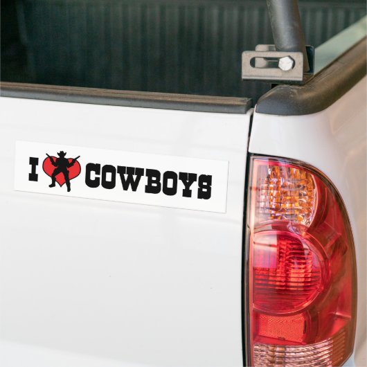 I Liebe Cowboys Autoaufkleber (Auf Lkw)