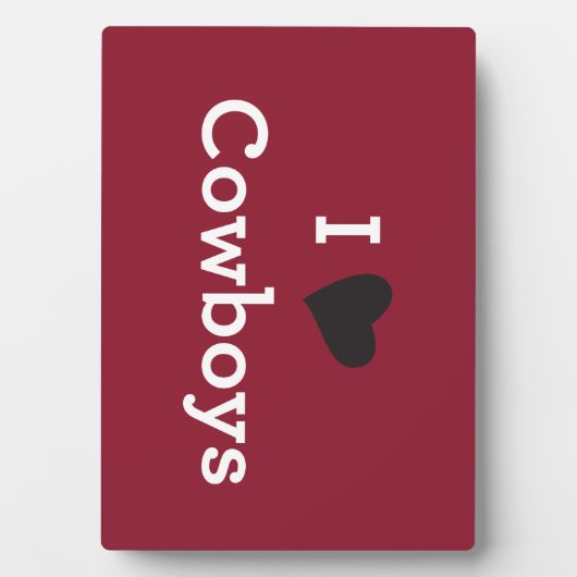 I Liebe Cowboys Fotoplatte (Vorderseite)