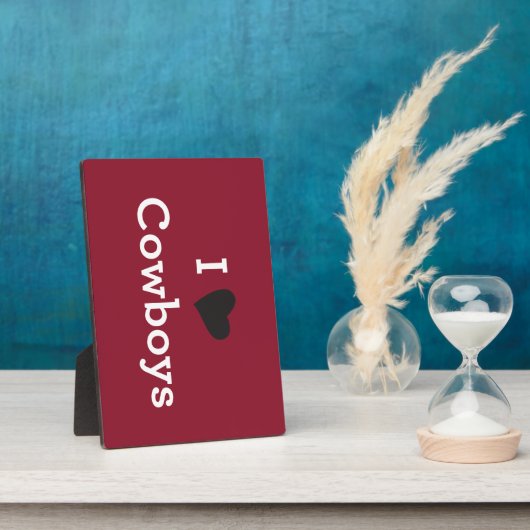 I Liebe Cowboys Fotoplatte (Seite)