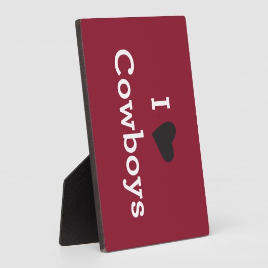 I Liebe Cowboys Fotoplatte (Seite)