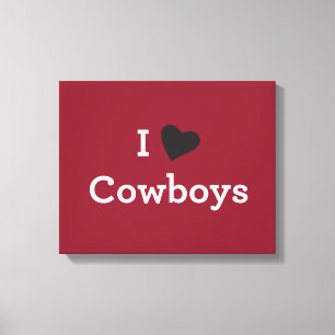 I Liebe Cowboys Leinwanddruck