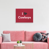 I Liebe Cowboys Leinwanddruck (Insitu (Wohnzimmer))