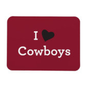 I Liebe Cowboys Magnet (Horizontal)