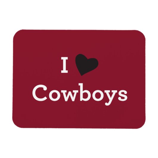 I Liebe Cowboys Magnet (Horizontal)