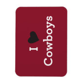 I Liebe Cowboys Magnet (Vertikal)