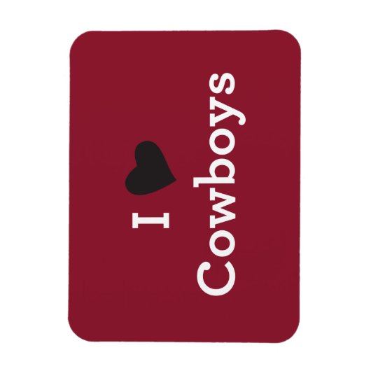 I Liebe Cowboys Magnet (Vertikal)