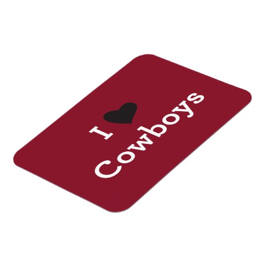 I Liebe Cowboys Magnet (Linke Seite)