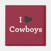 I Liebe Cowboys Magnet (Vorne)