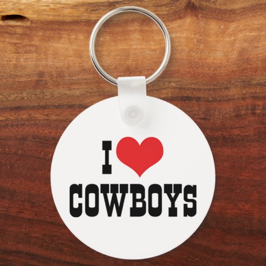 I Liebe Cowboys Schlüsselanhänger (Vorderseite)