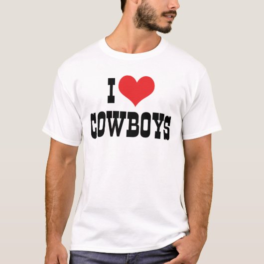 I Liebe Cowboys T-Shirt (Vorderseite)