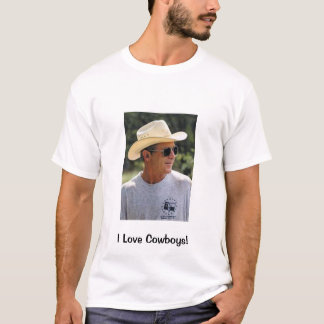 I Liebe-Cowboys u. George Bush T-Shirt