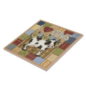 I Liebe Cows Country Patchwork Fliese (Seite)