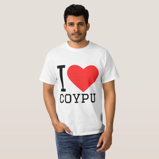 I Liebe Coypu T-Shirt (Vorne ganz)