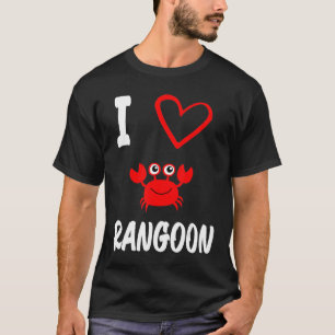I Liebe Crab Rangoon Niedlich Crab T-Shirt