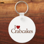 I Liebe Crabcakes Schlüsselanhänger (Vorderseite)