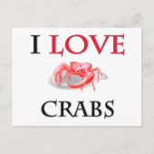 I Liebe Crabs Postkarte (Vorderseite)