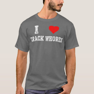 I Liebe Crack Whois Niedliche Erwachsene Herz Fly T-Shirt