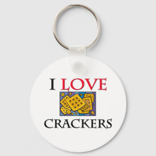 I Liebe Crackers Schlüsselanhänger