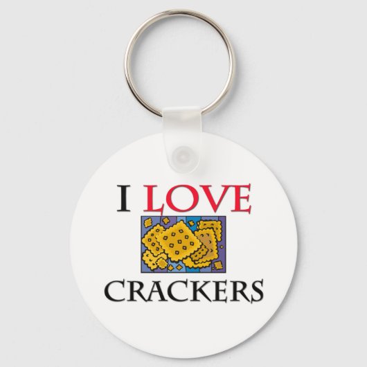 I Liebe Crackers Schlüsselanhänger (Vorderseite)