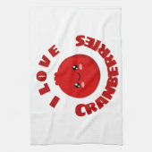 I Liebe Cranberries Geschirrtuch (Vertikal)