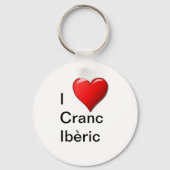 I Liebe Cranc Ibèric Schlüsselanhänger (Vorderseite)