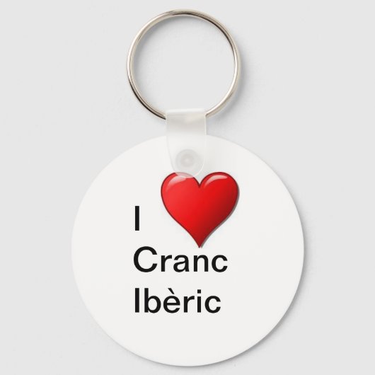 I Liebe Cranc Ibèric Schlüsselanhänger (Vorderseite)