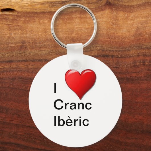 I Liebe Cranc Ibèric Schlüsselanhänger (Vorderseite)
