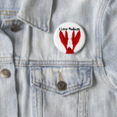 I Liebe Crawfish Mudbugs Button (Beispiel)