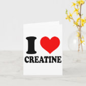 I Liebe Creatine Karte (Gelbe Blume)