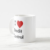 I Liebe Credit Kontrolle | Schulden Collection-Ges Kaffeetasse (Vorderseite Links)
