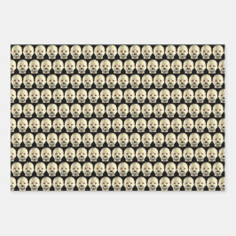 I Liebe Creepy Dolls - Puppenkopf Geschenkpapier Set