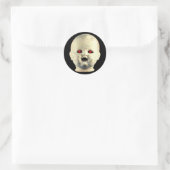 I Liebe Creepy Dolls - Puppenkopf Runder Aufkleber (Tasche)