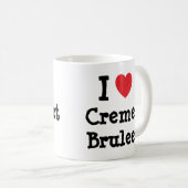 I Liebe Creme Brulee T - Shirt Kaffeetasse (VorderseiteRechts)