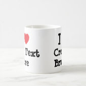 I Liebe Creme Brulee T - Shirt Kaffeetasse (Mittel)