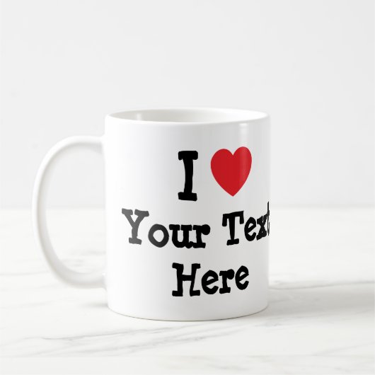 I Liebe Creme Brulee T - Shirt Kaffeetasse (Links)