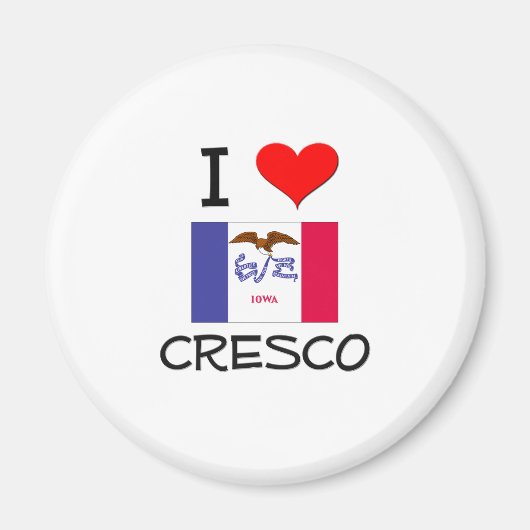 I Liebe CRESCO Iowa Magnet (Vorne)