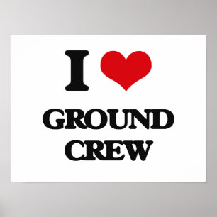 I Liebe Crew am Boden Poster