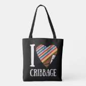 I Liebe Cribbbage Tasche (Rückseite)